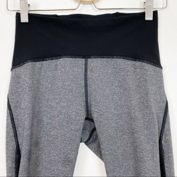 Lululemon | Train Times Crop 17" Heathered Black Size 6 - Picture 6 of 13